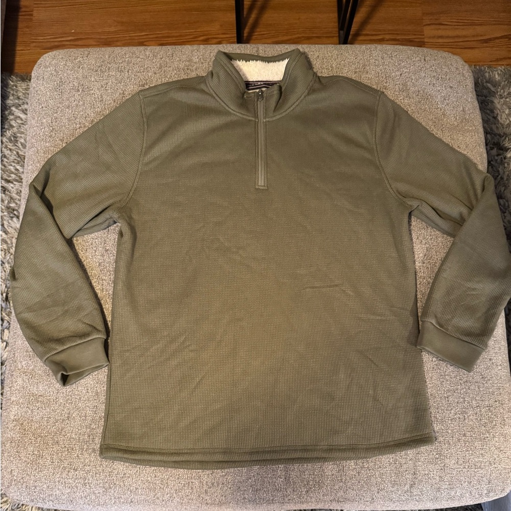 BC Clothing Olive Fleece-Lined Pullover